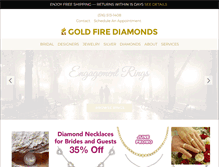 Tablet Screenshot of goldfirediamonds.com